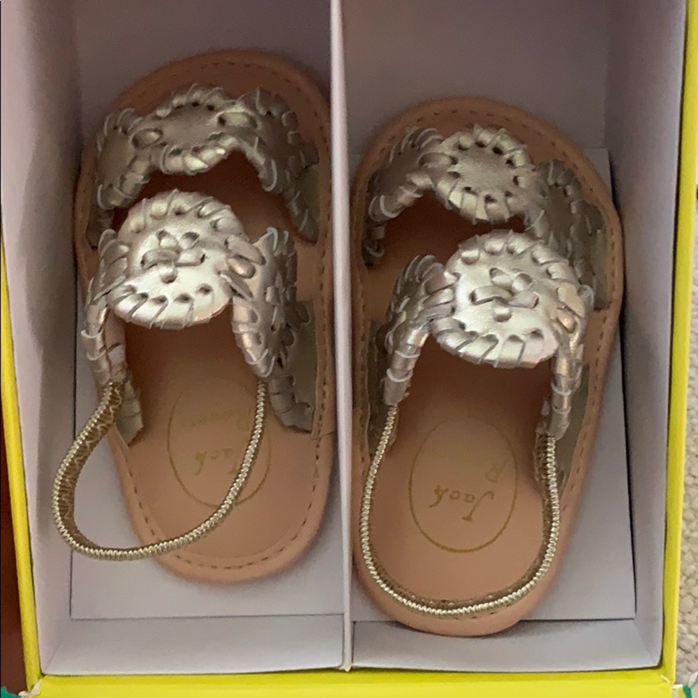 New In Box Jack Rogers Baby Lauren Sandals, Sz 3